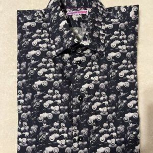 Coton Doux -  Men’s Shirt  (Men With Hat's Graphic) Size XL